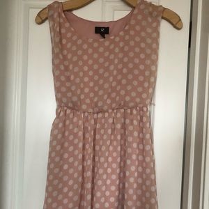Short summer polka dot dress